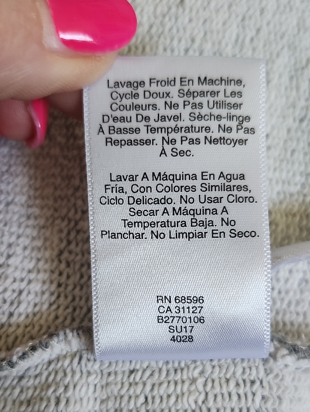 DKNY Terry Cloth/ Sweatpants Material Gray Hooded Midi Dress Swim Cover Up, XL - Picture 6 of 6